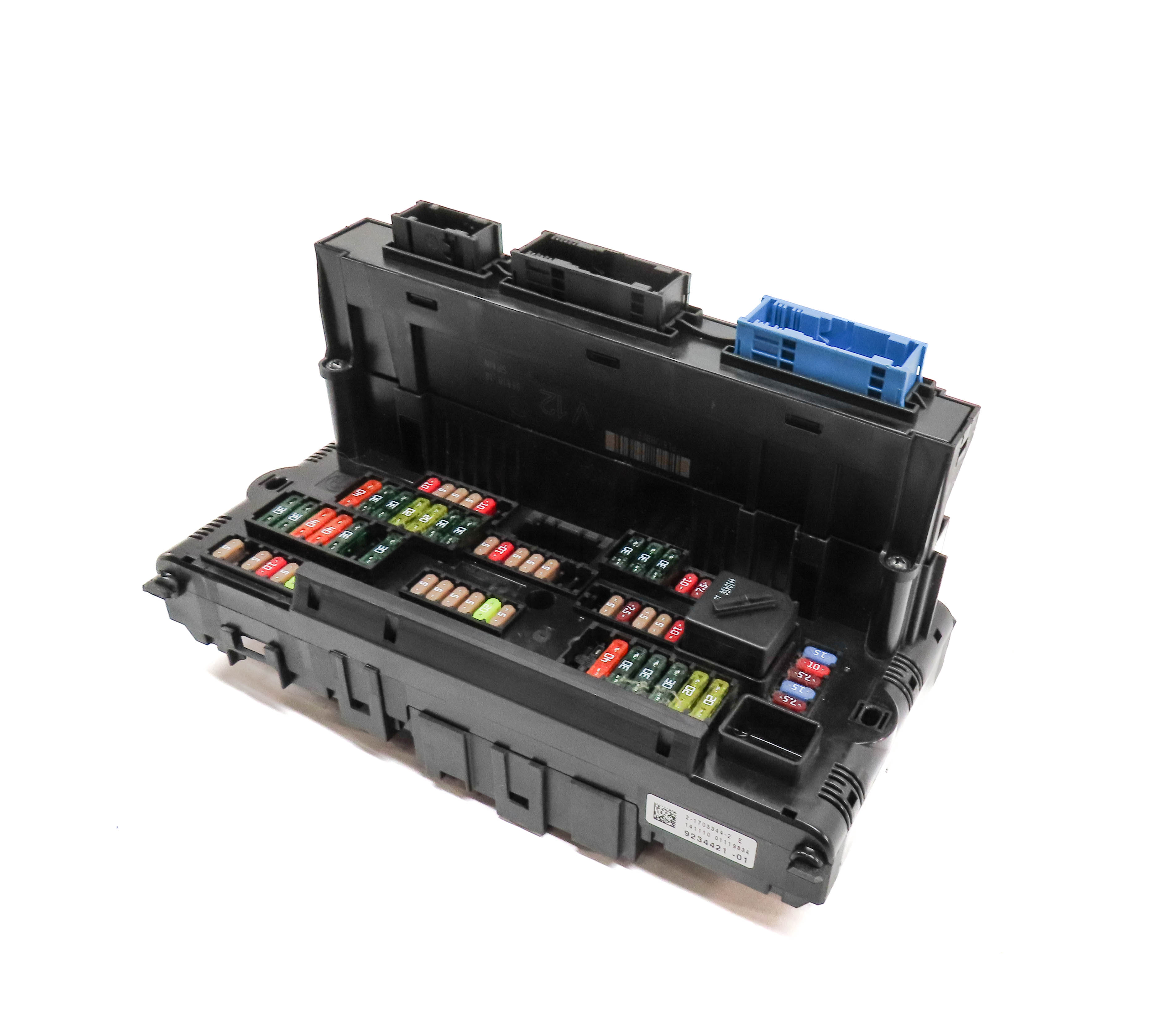 10-11 5 SERIES F07 F10 FRONT POWER DISTRIBUTION FUSE BOX w/BODY CONTROL MODULE — exact item pictured